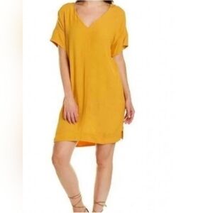 Madewell Medium Mustard Yellow Novel Shift Dress